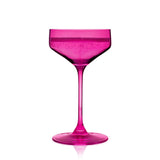 Reserve Nouveau Crystal Coupe Glasses, Berry S/2