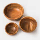 Grava Acacia Wood Bowl Set