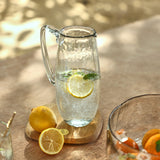 Pebbled Glass Pitcher