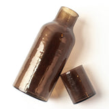 Hammered Glass Carafe Set in Smoke