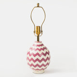 Lavender Herringbone Table Lamp