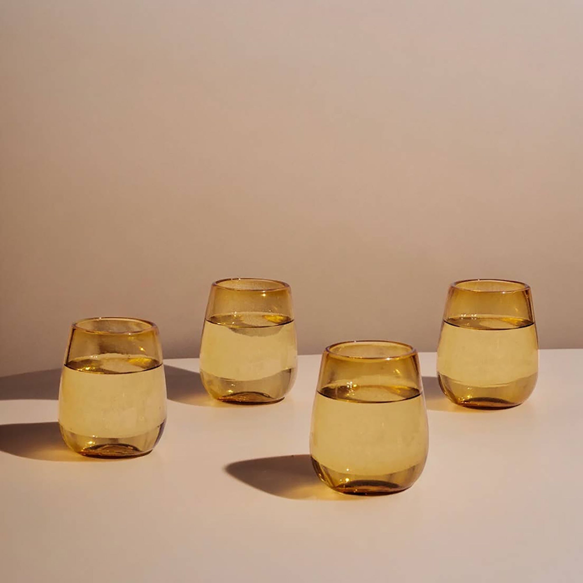 Lucia Amber Glass (Set of 4)