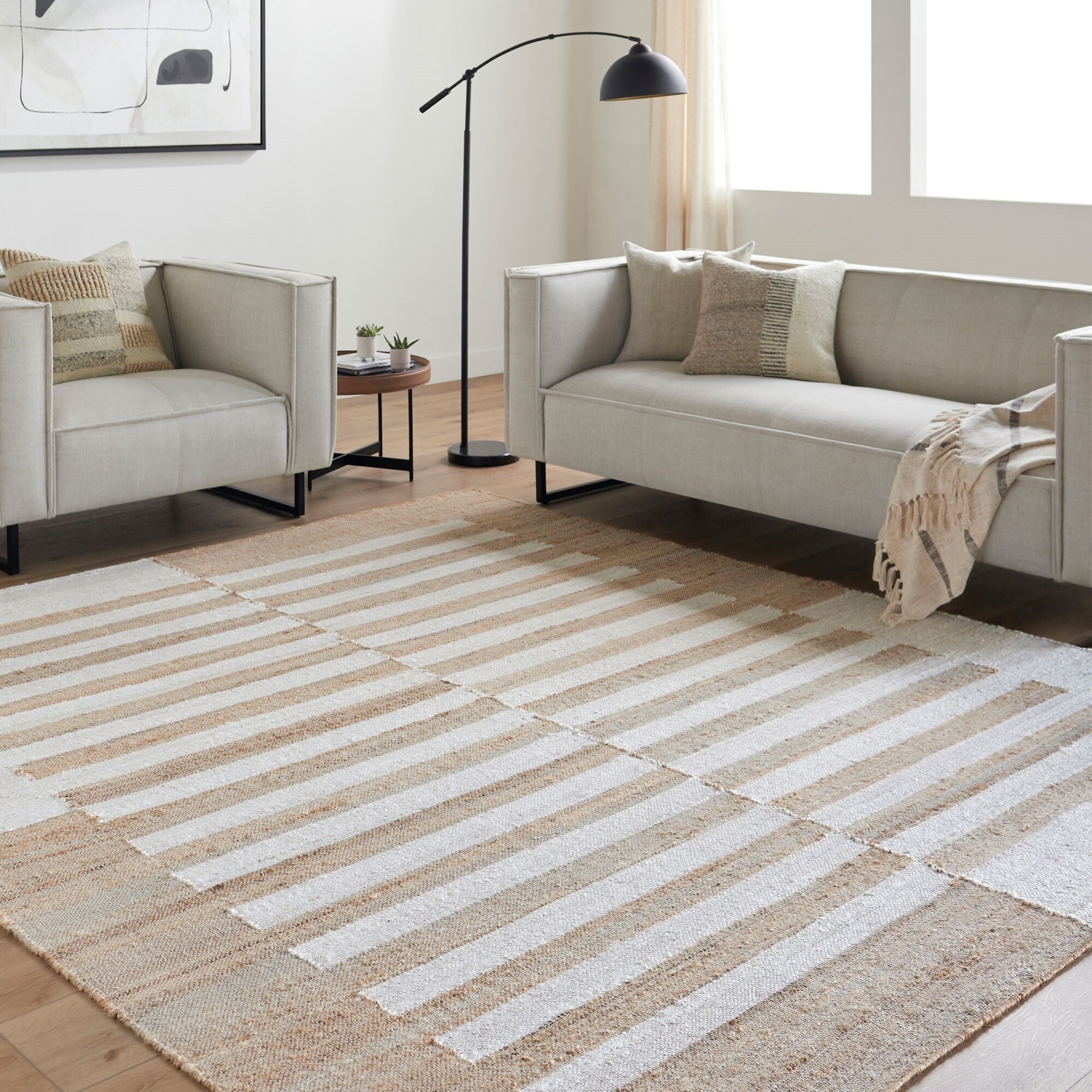 Diane Contrast Stripe Rug