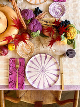 Candy Cane Stripes Salad Plate, Lilac