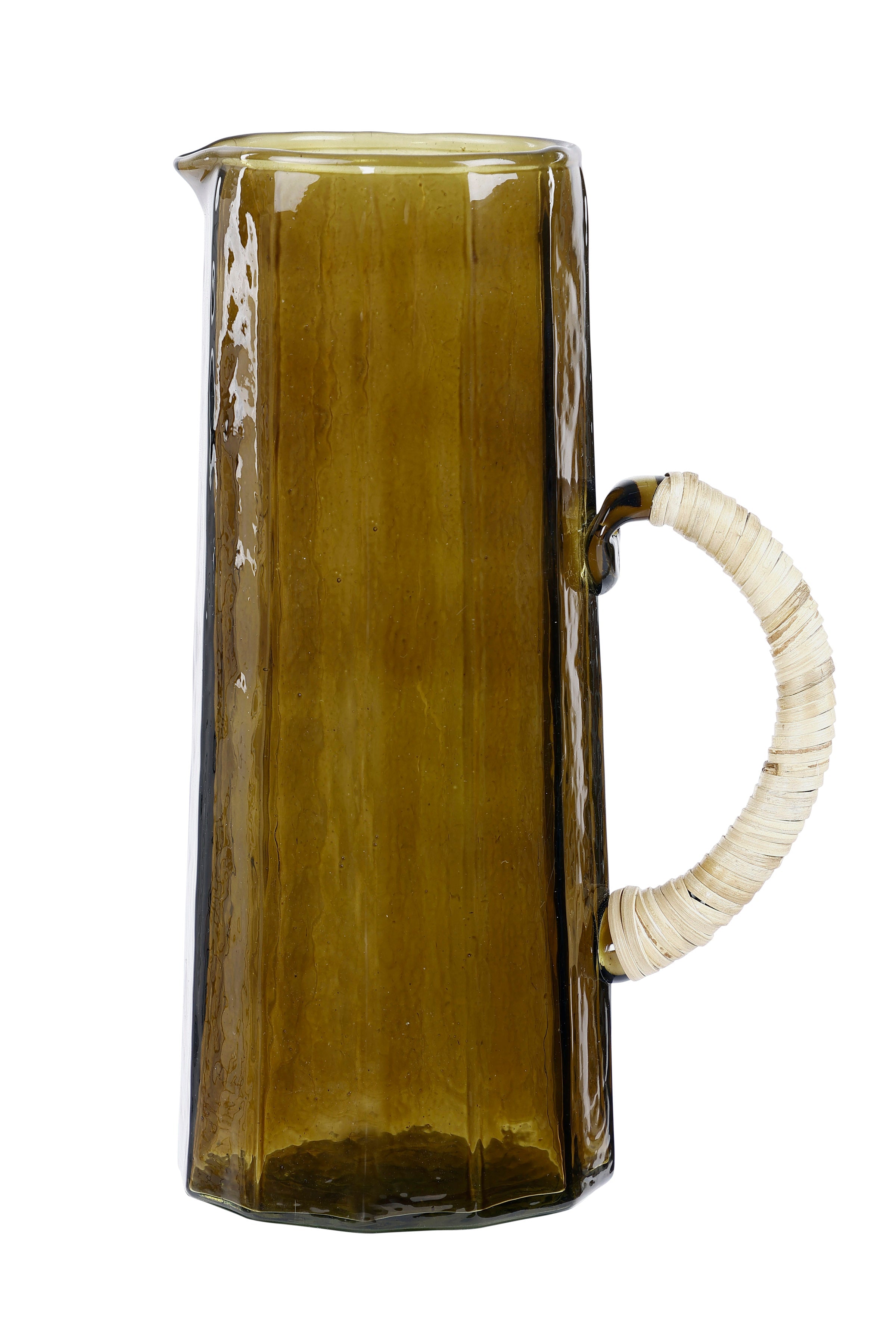 Hammered Water Pitcher, Brown S/2