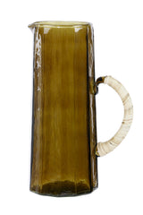 Hammered Water Pitcher, Brown S/2