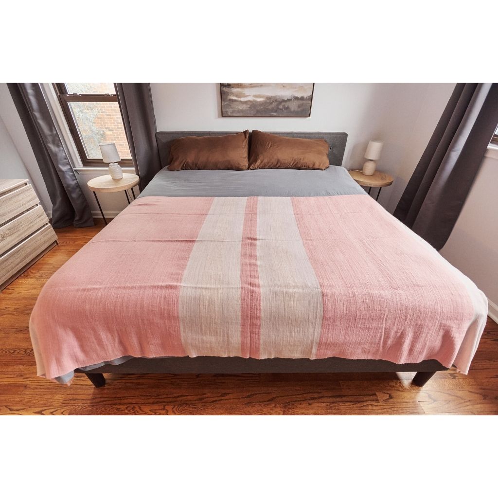 Rosa Herringbone Merino Throw