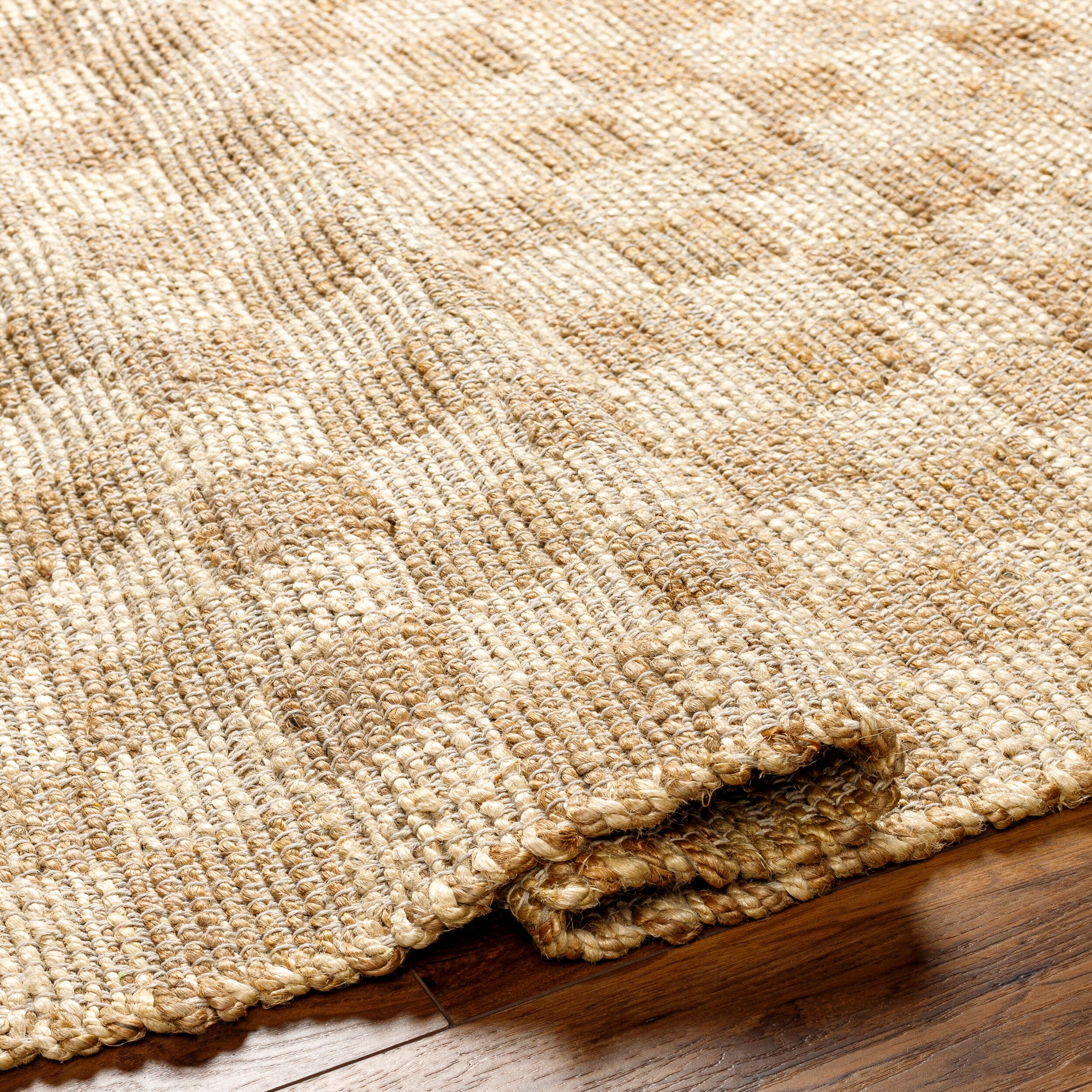 Dama Hand Woven Checkered Fringe Rug