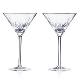 Admiral Crystal Martini Glasses, S/2