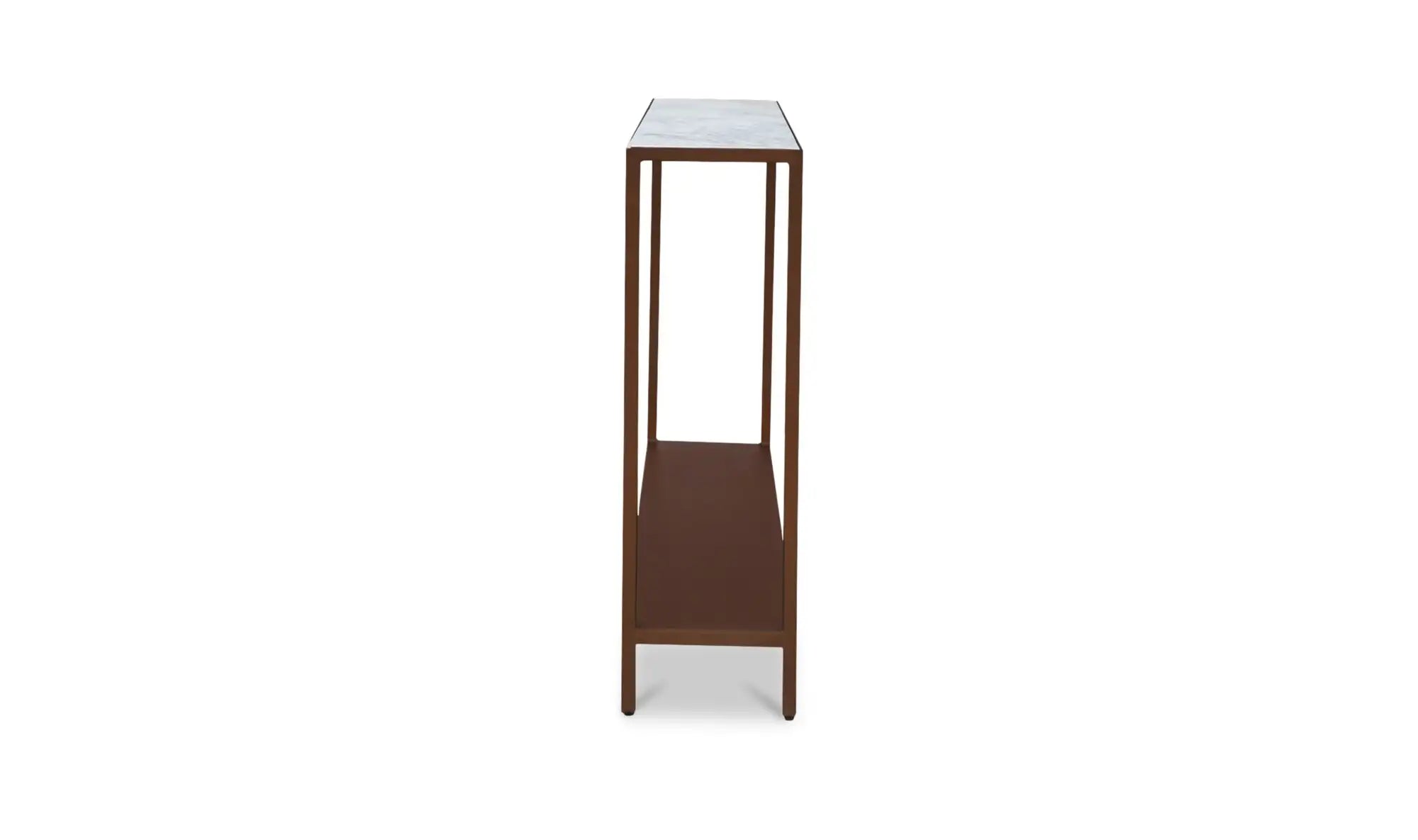 Bottego Console Table Antique Copper