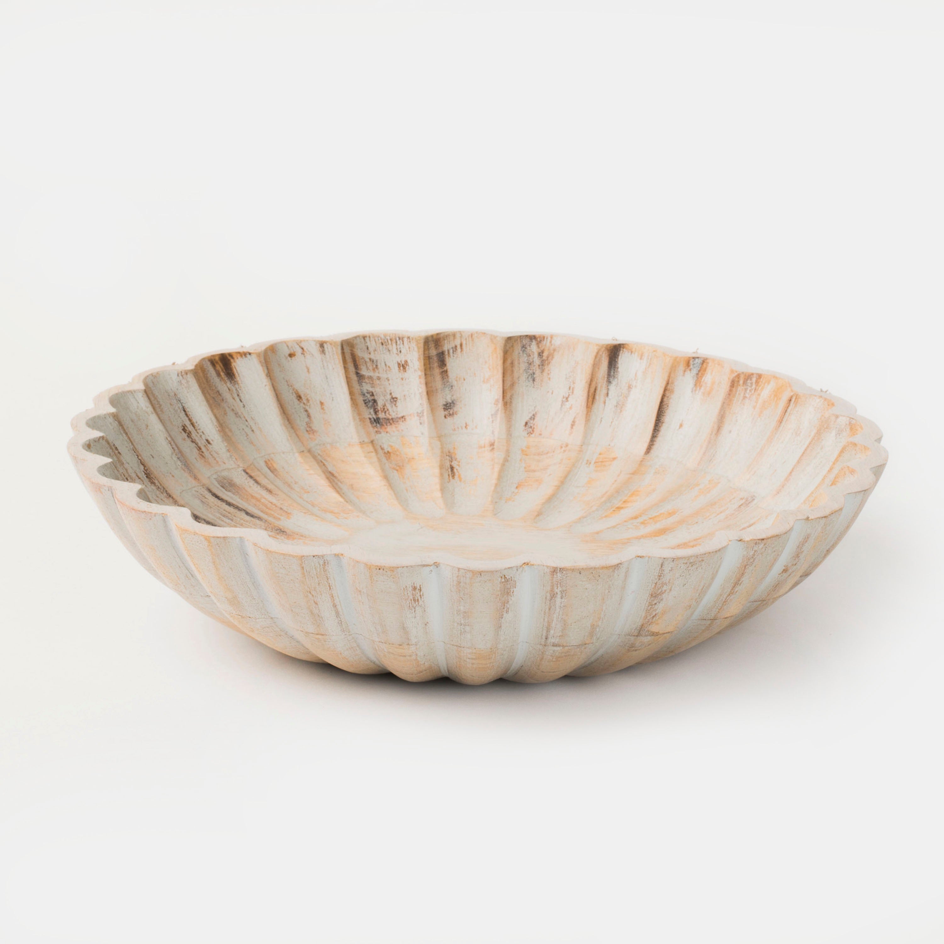 Scallop Serenity Bowl Set in Greywash