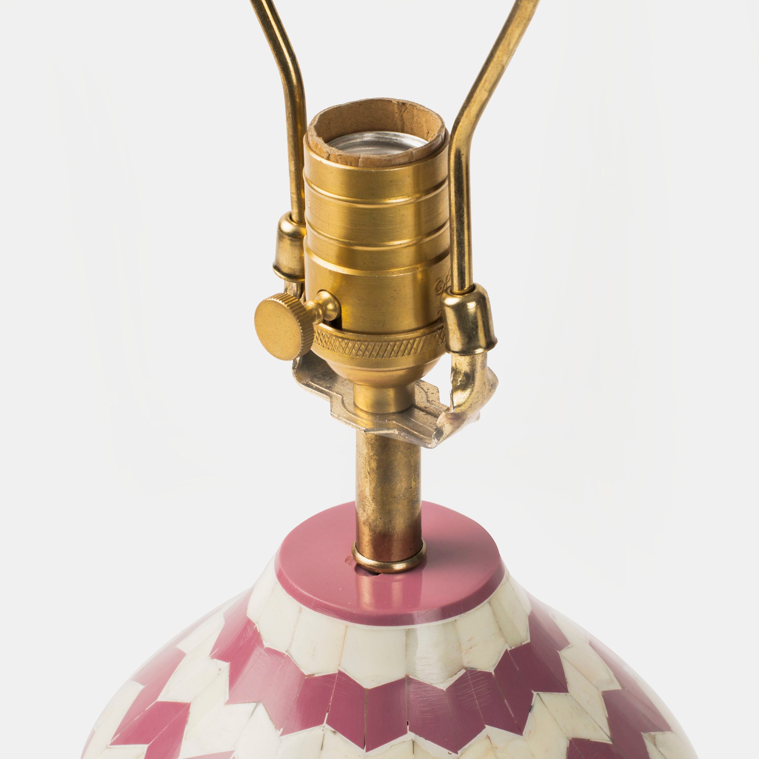 Lavender Herringbone Table Lamp