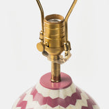Lavender Herringbone Table Lamp