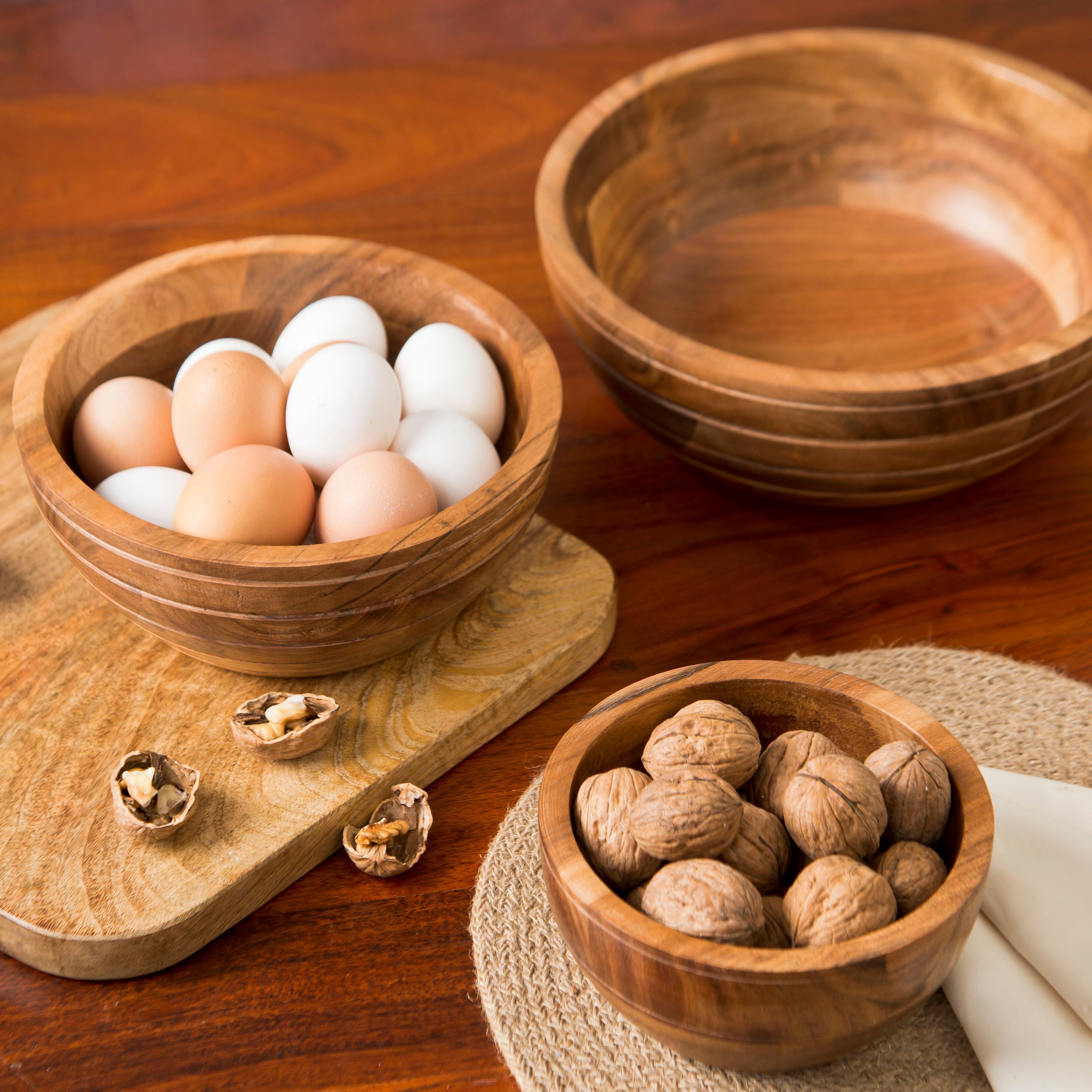 Verdan Mango Wood Bowl Set