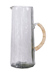 Hammered Water Pitcher, Natural S/2