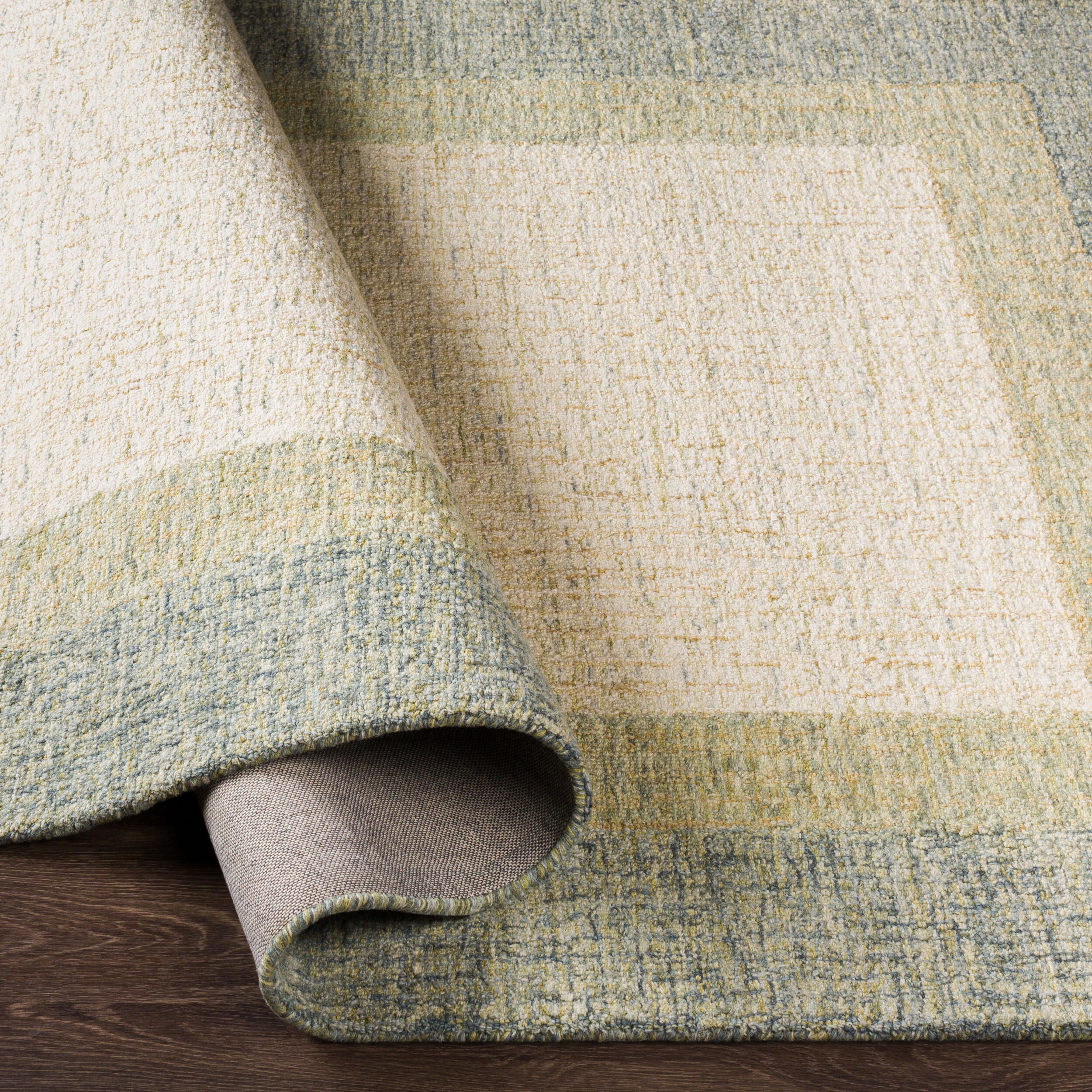 Elena Hand Tufted Border Rug