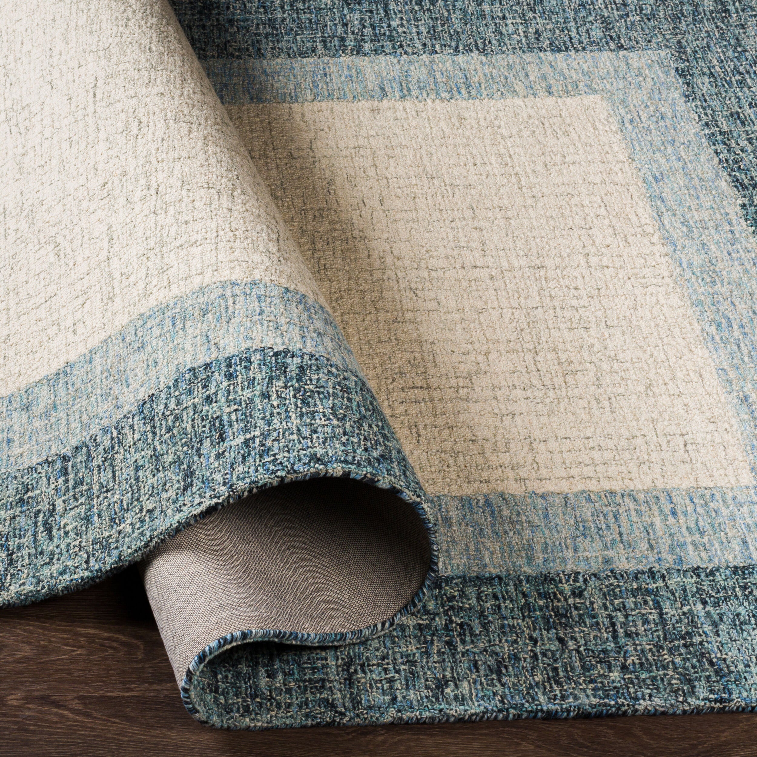 Elena Hand Tufted Border Rug