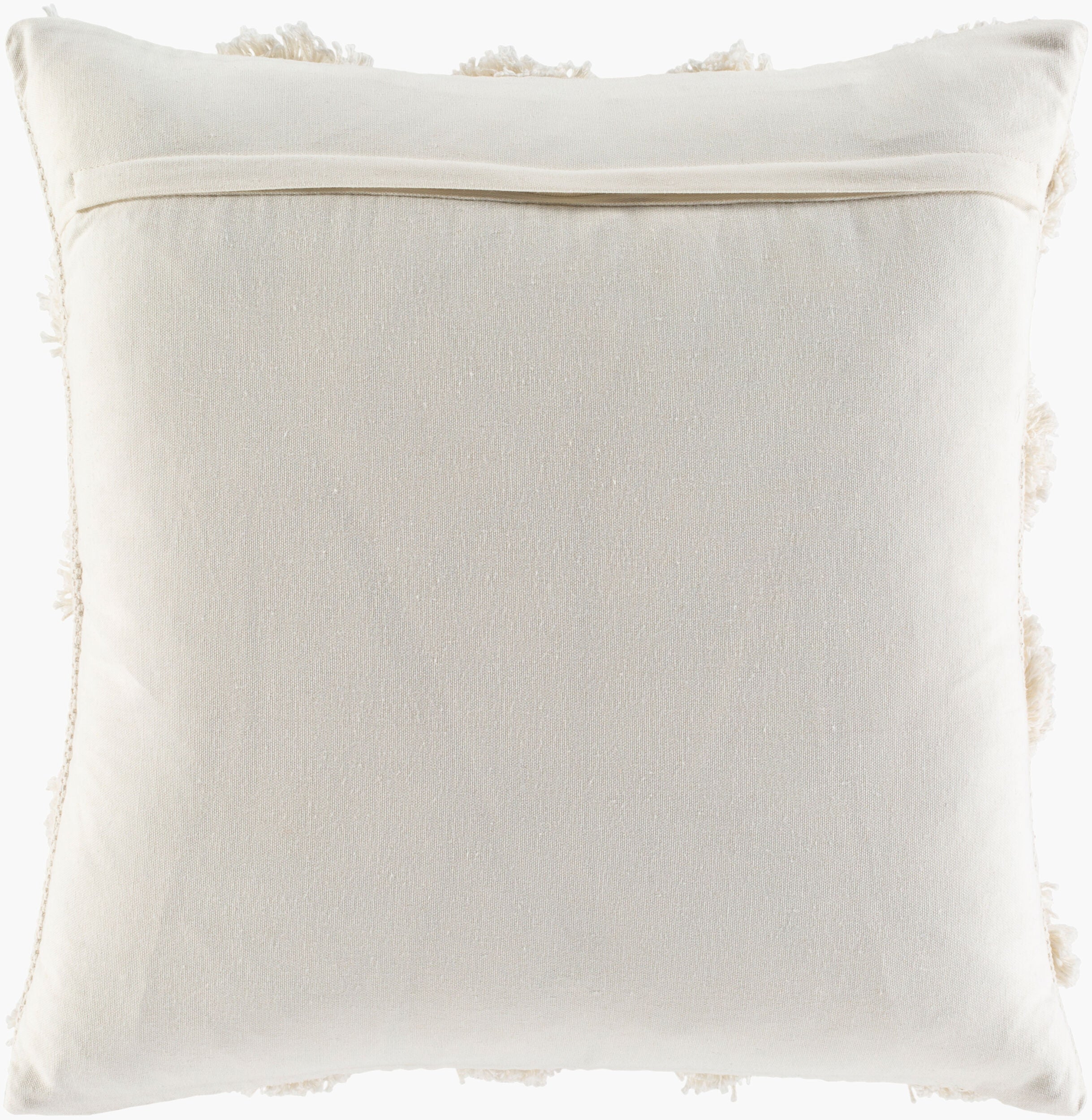 Edric Fringe Pillow in Beige