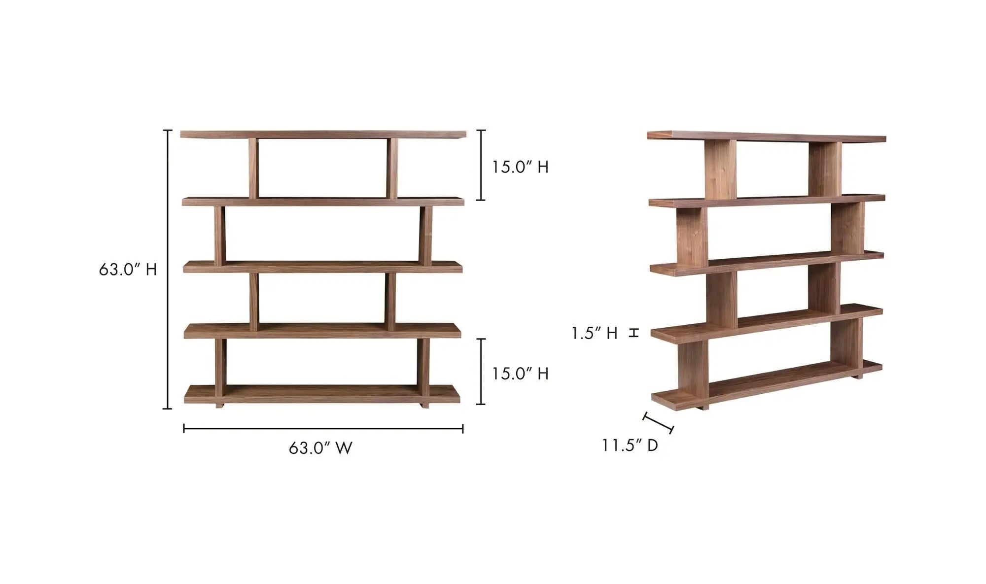 Miri Large Shelf in Walnut
