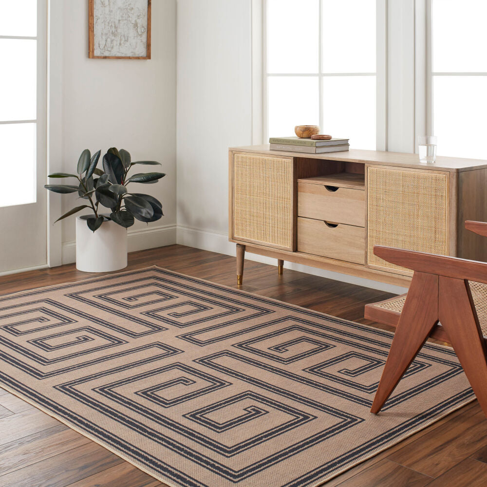 EZ Jute Geometric Rug