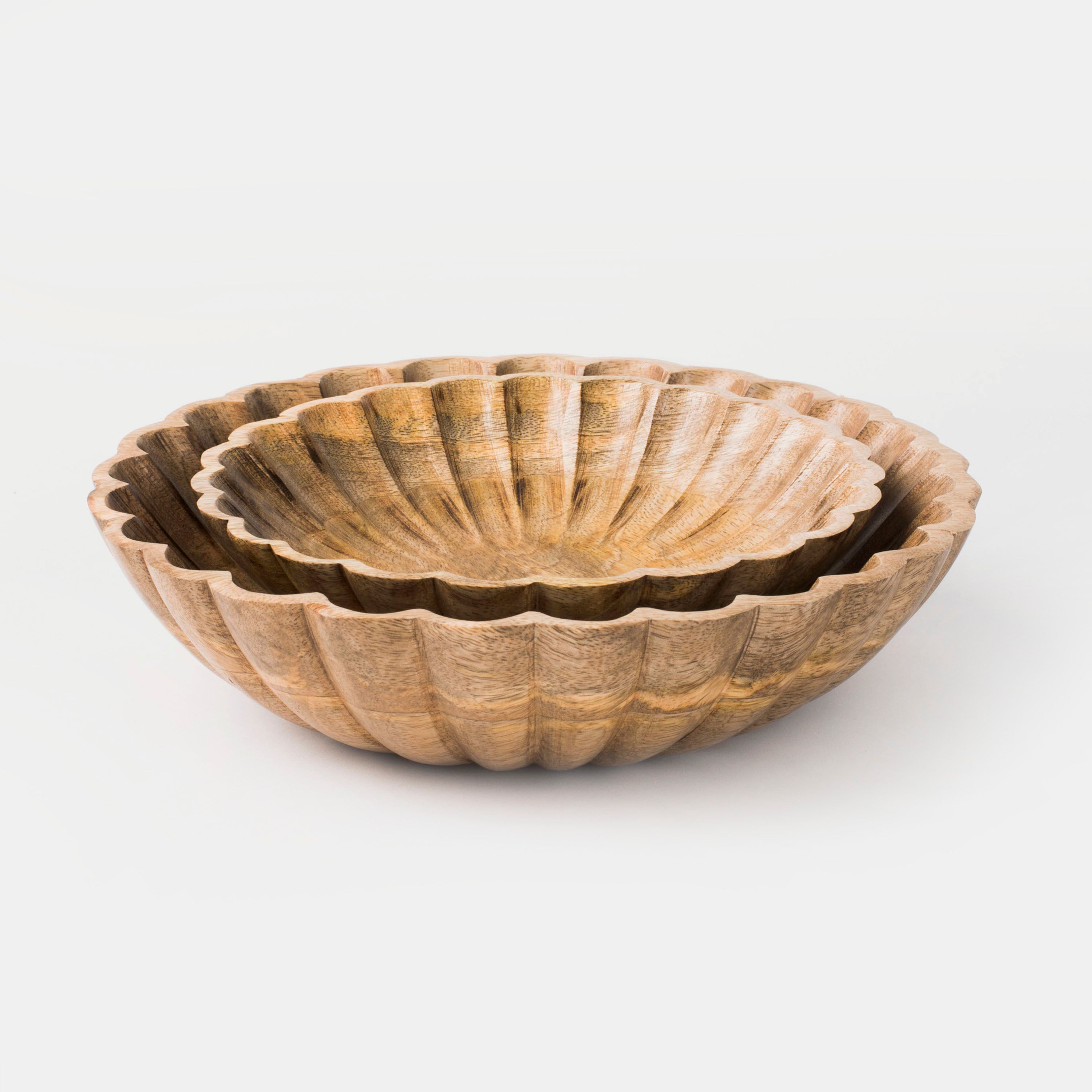 Scallop Serenity Bowl Set in Natural