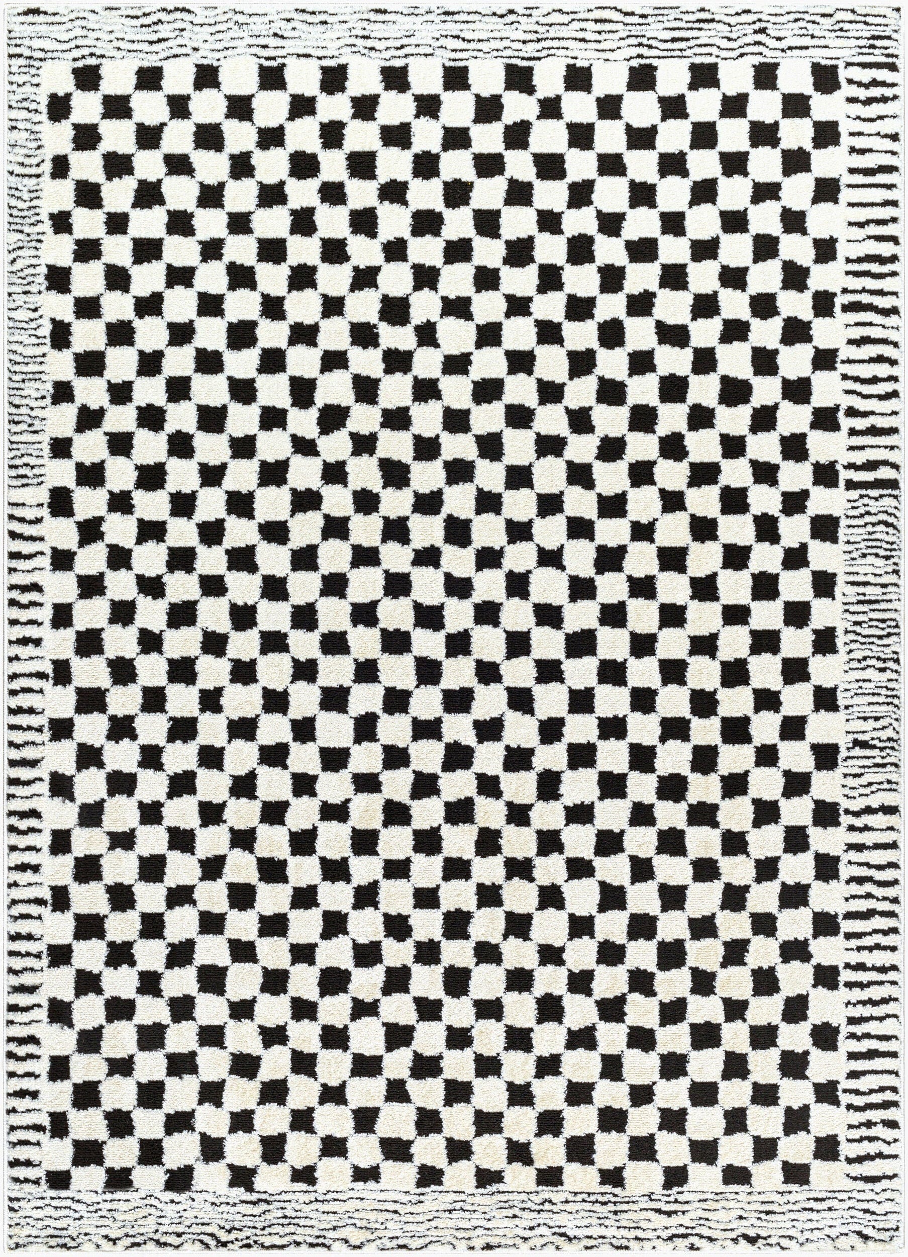 Freud Bordered Checker Rug