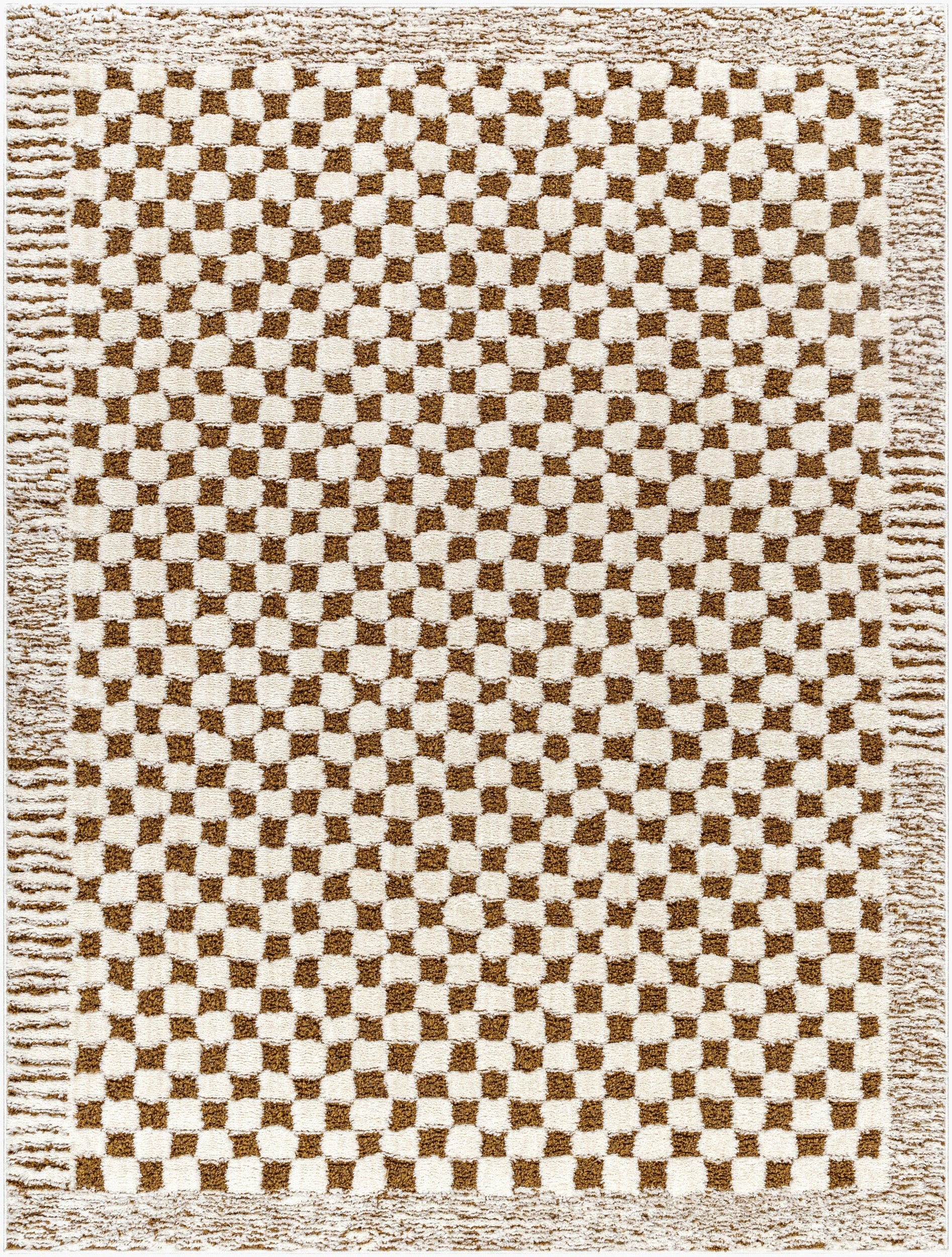 Freud Bordered Checker Rug