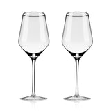 Raye Angled Crystal Chardonnay Glasses Set of 2