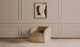 Faye Accent Chair in Beige Boucle