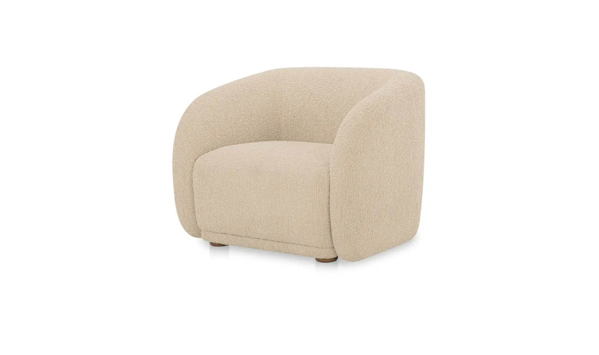 Faye Accent Chair in Beige Boucle