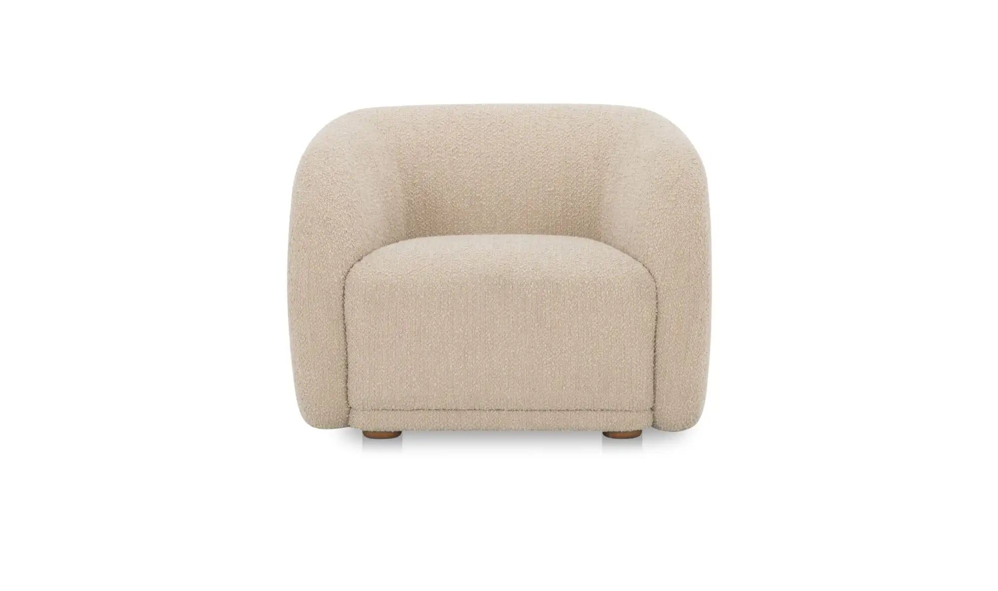 Faye Accent Chair in Beige Boucle