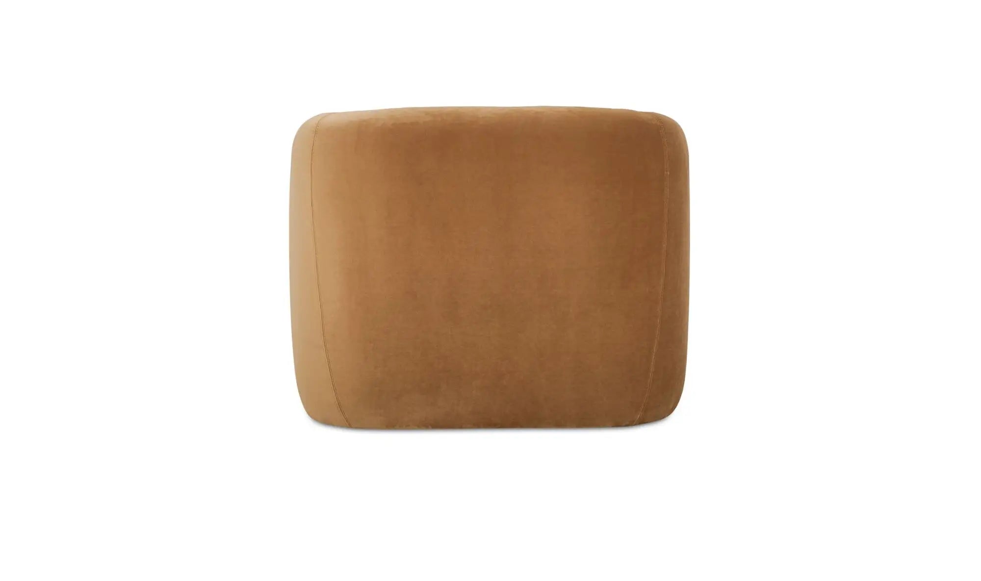 Faye Accent Chair in Tan Faux Mohair