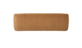 Faye Accent Sofa in Tan Faux Mohair