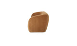 Faye Accent Sofa in Tan Faux Mohair