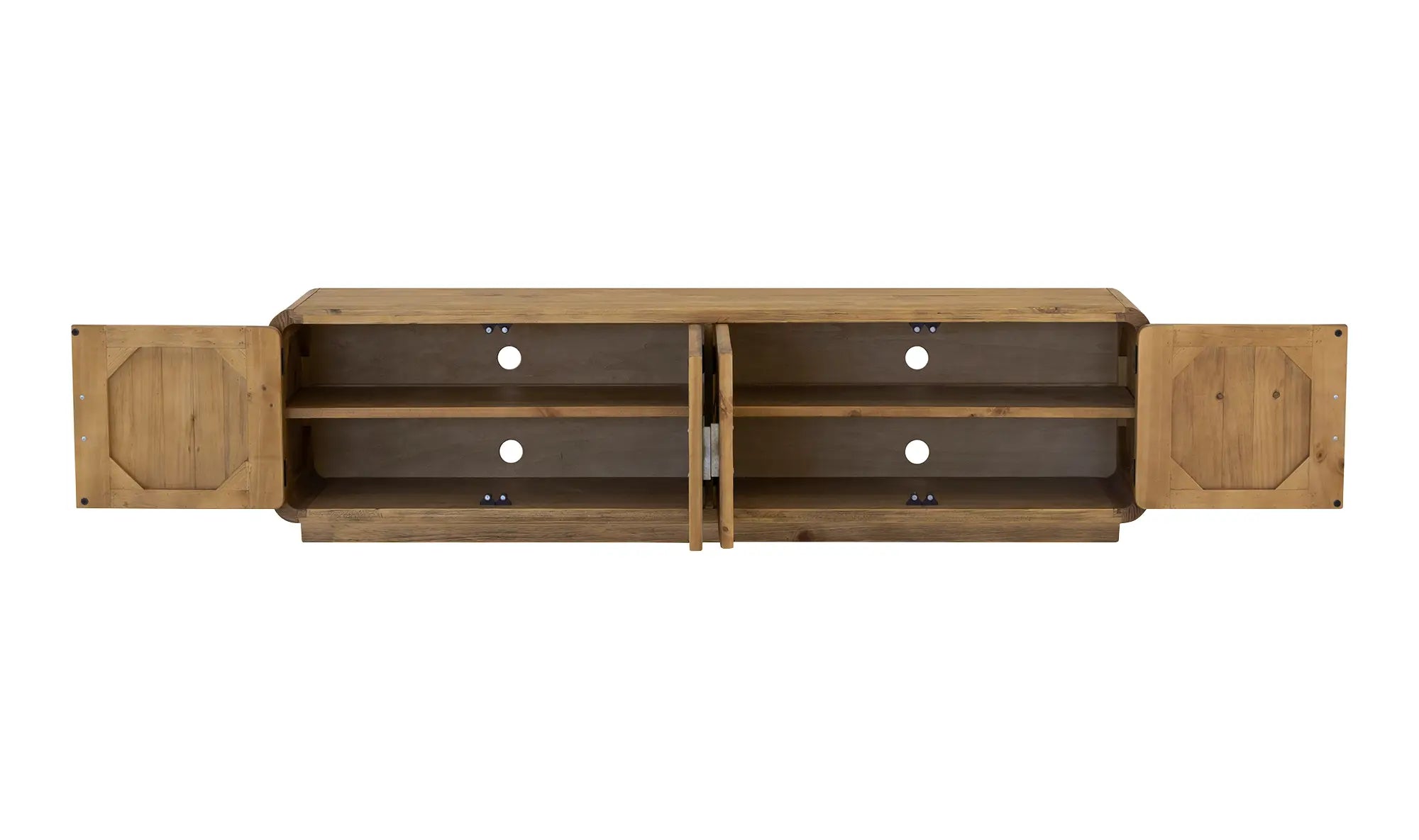 Monterey Media Cabinet in Rustic Blonde