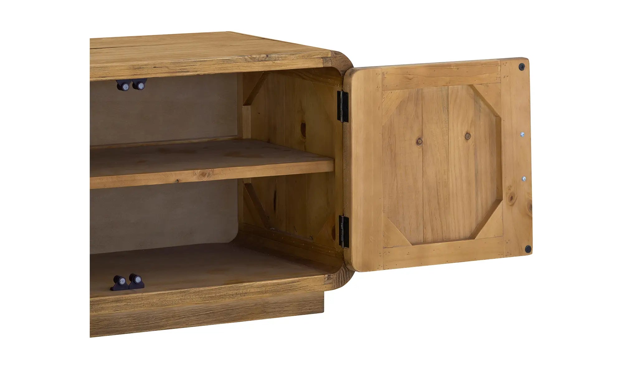 Monterey Media Cabinet in Rustic Blonde