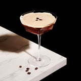 Seneca Faceted Crystal Martini Glasses, S/2
