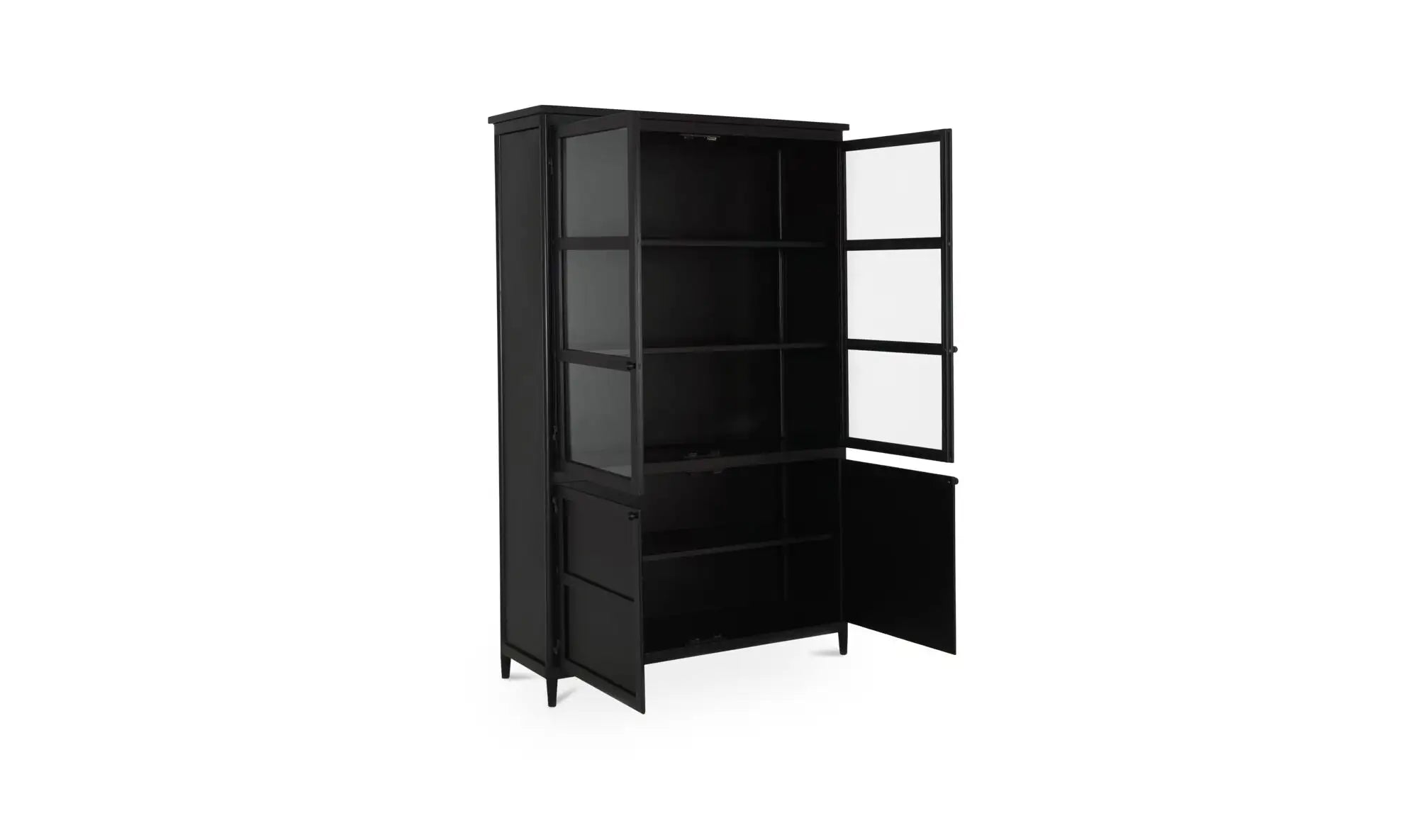 Henry Metal Tall Cabinet in Black
