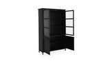 Henry Metal Tall Cabinet in Black