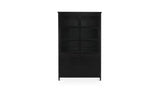 Henry Metal Tall Cabinet in Black