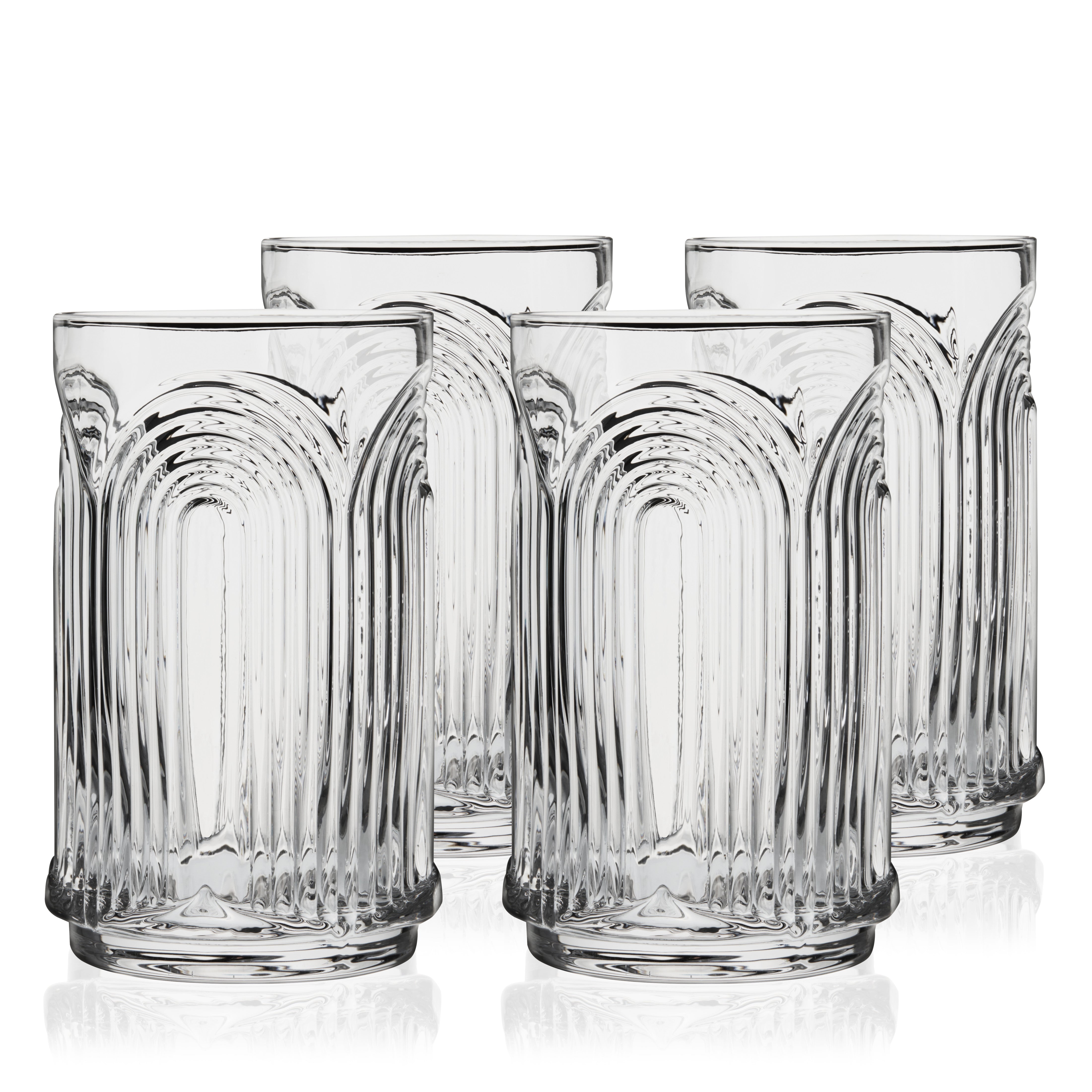Beau Highball Glasses, S/4