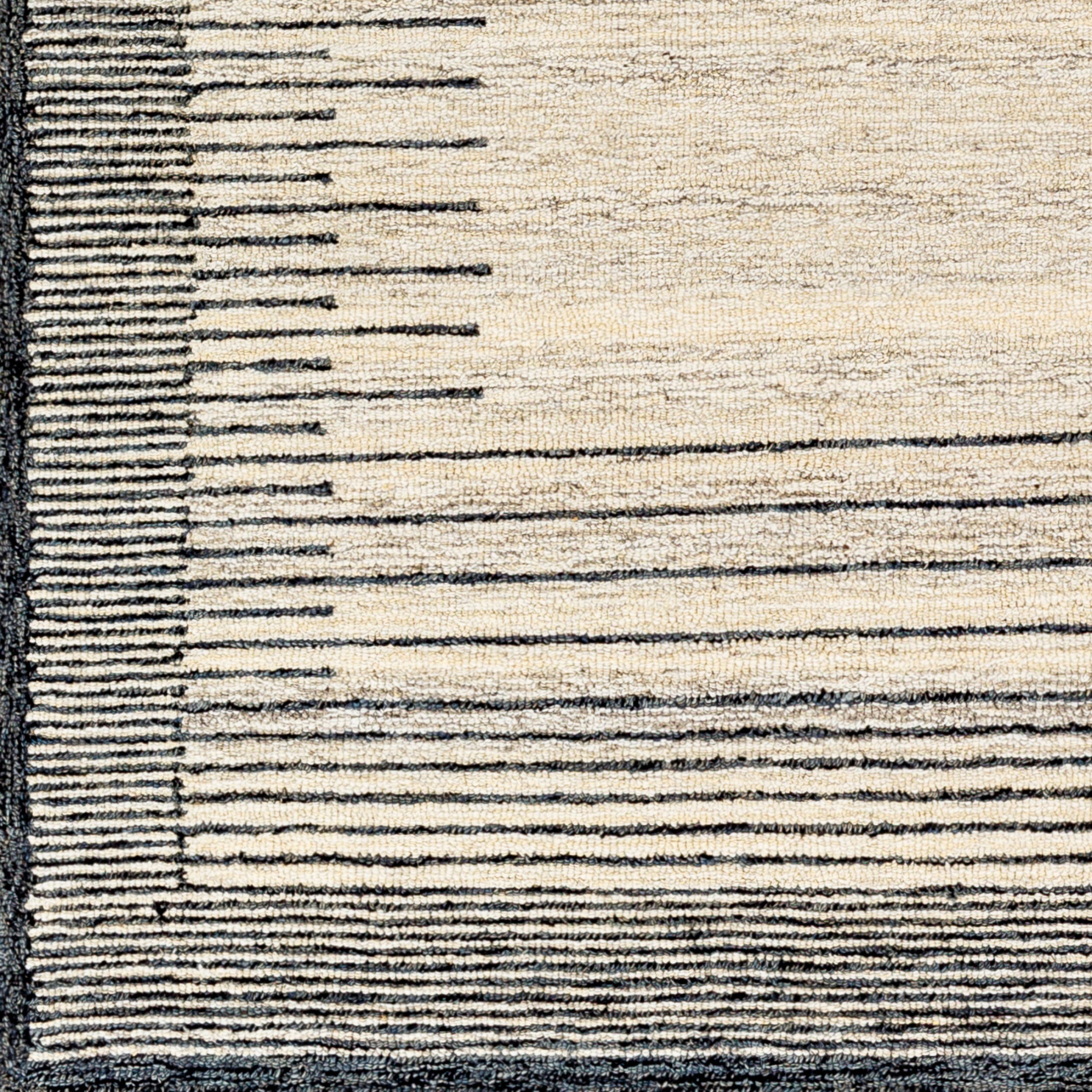 Granada Hand Tufted Multi Stripe Border Rug