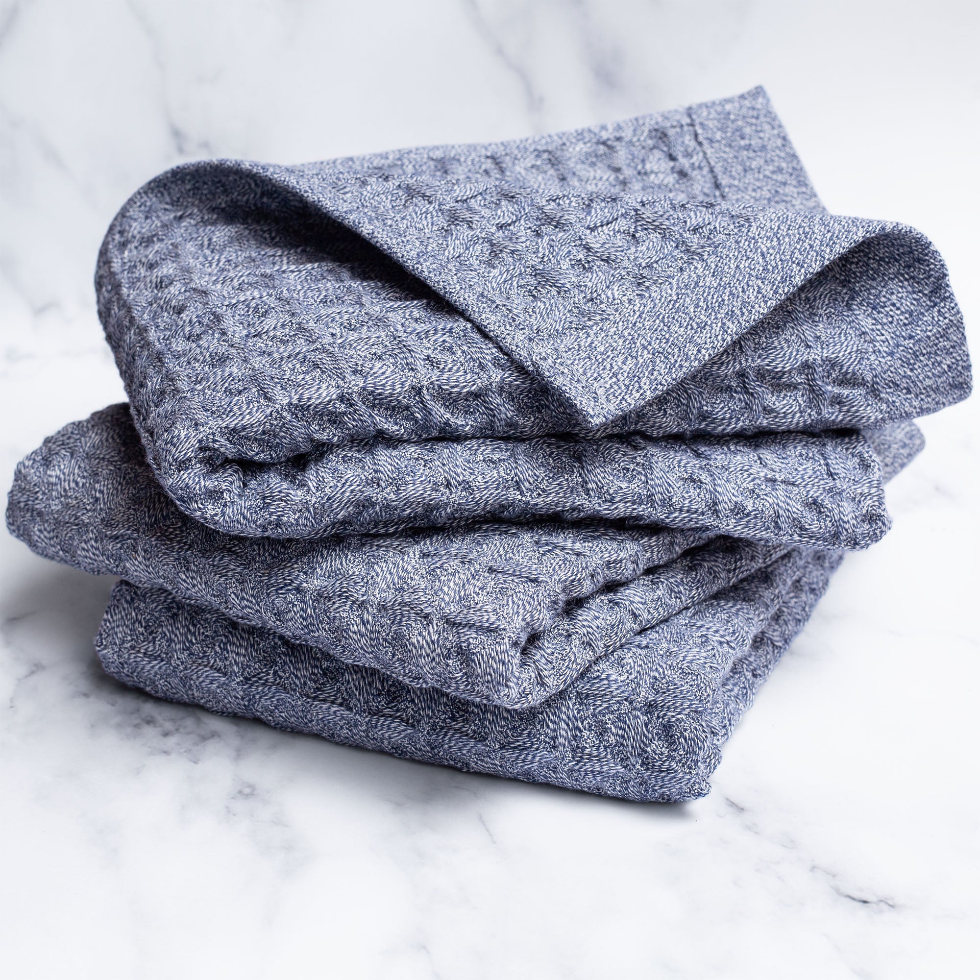 Waffle Hand Towel in Slate S/3