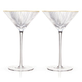 Meridian Crystal Martini Glasses, S/2