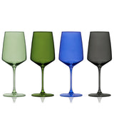 Reserve Nouveau Crystal Wine Glasses, Seaside S/4