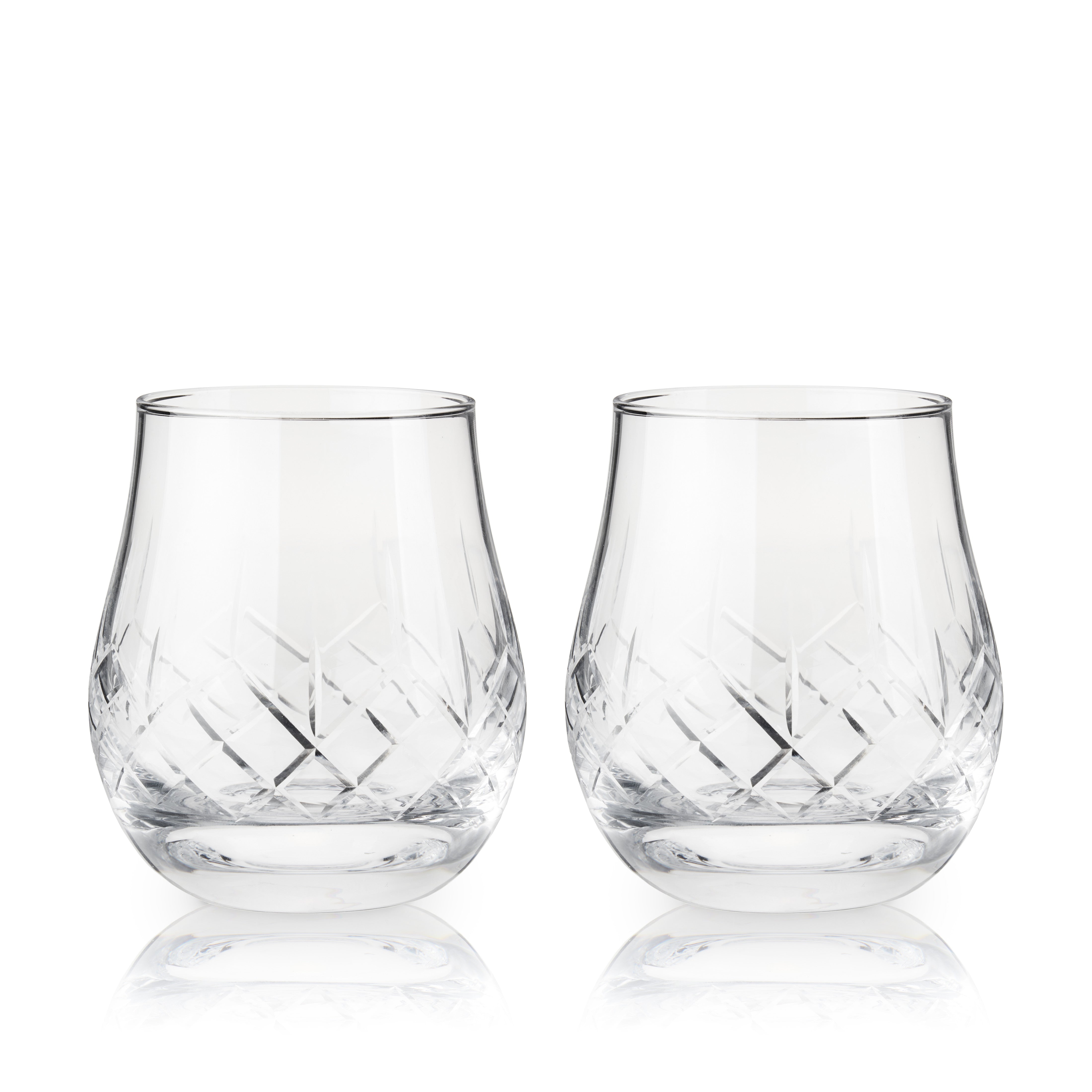 Admiral Crystal Whiskey Heavyweight Glasses, S/2