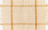 Jasmine Jute Rug in Sand Fringe