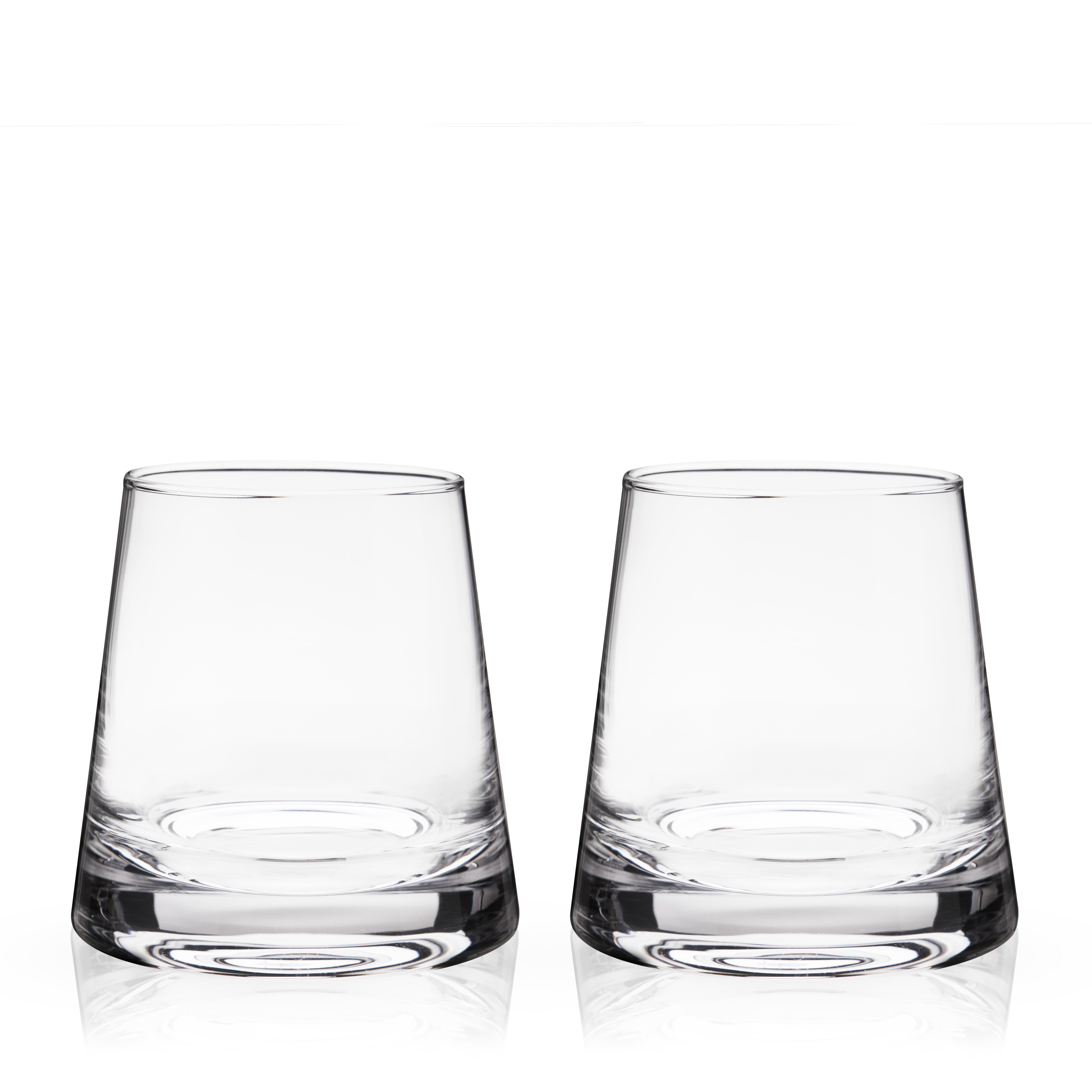 Burke Crystal Whiskey Glasses, S/2