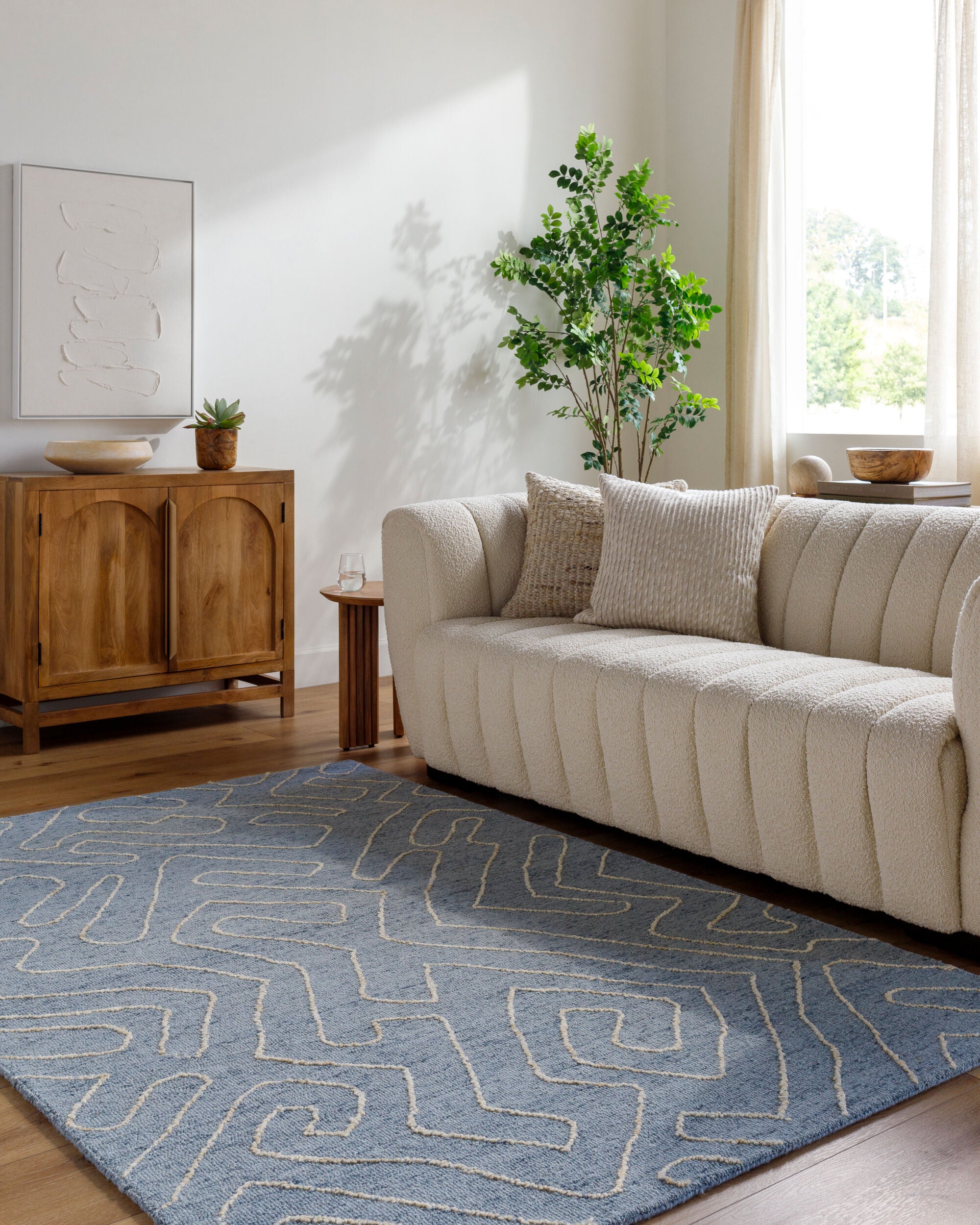 Jules Hand Tufted Geometric Wool Rug