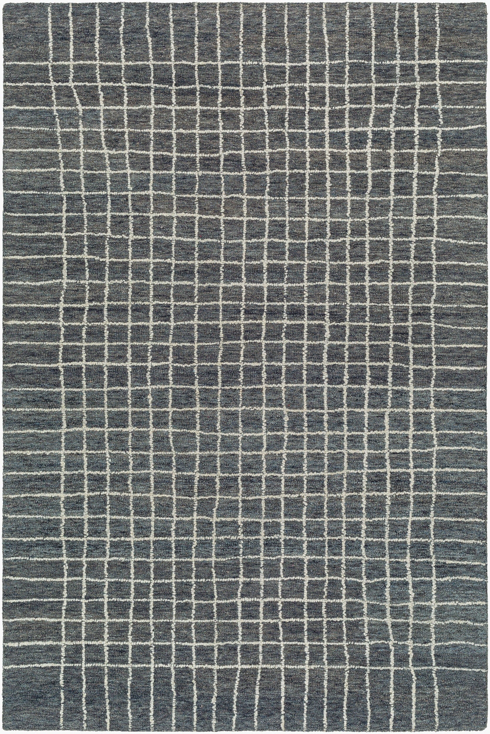 Jules Hand Tufted Gridline Wool Rug